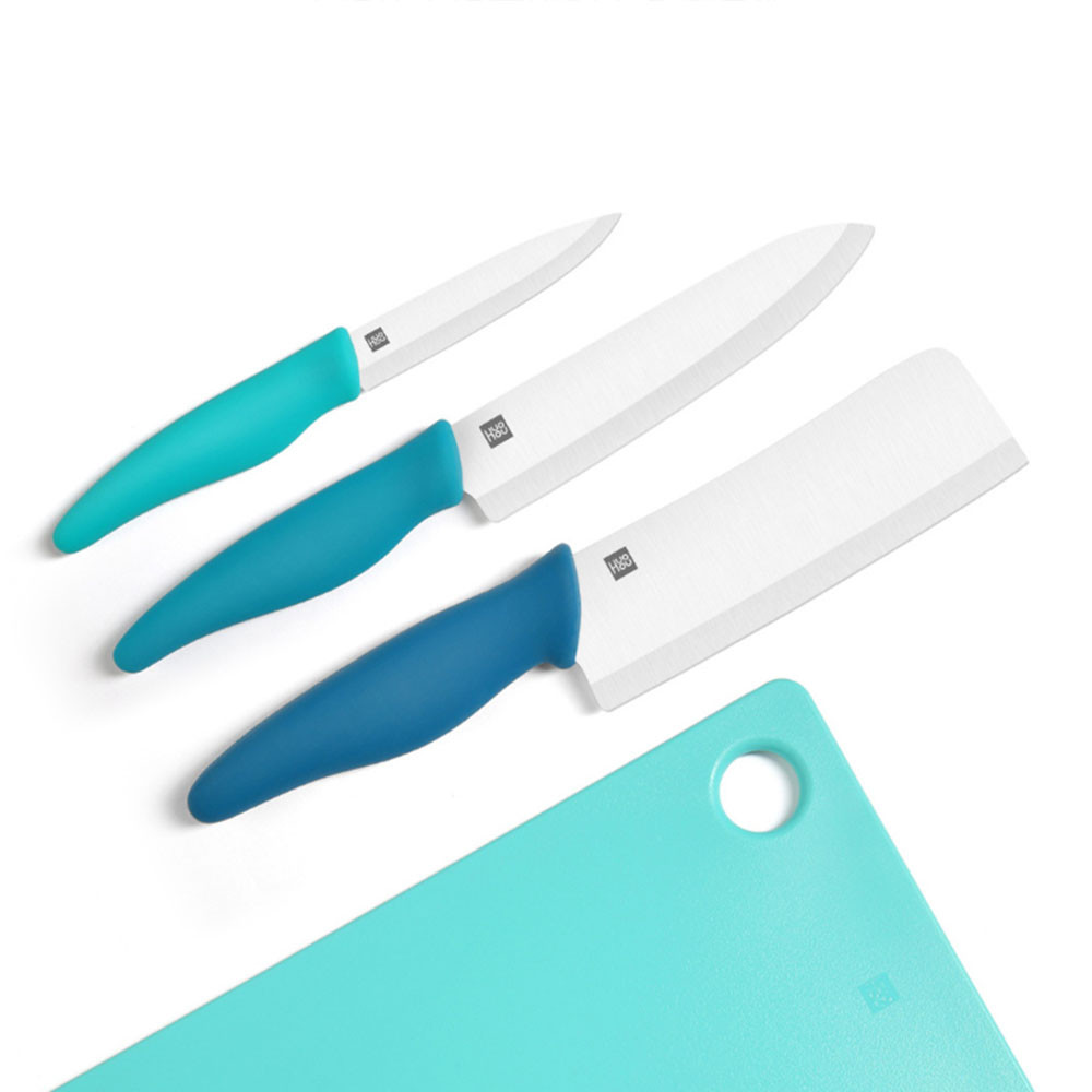 Набор керамических ножей с разделочной доской Xiaomi Huo Hou
