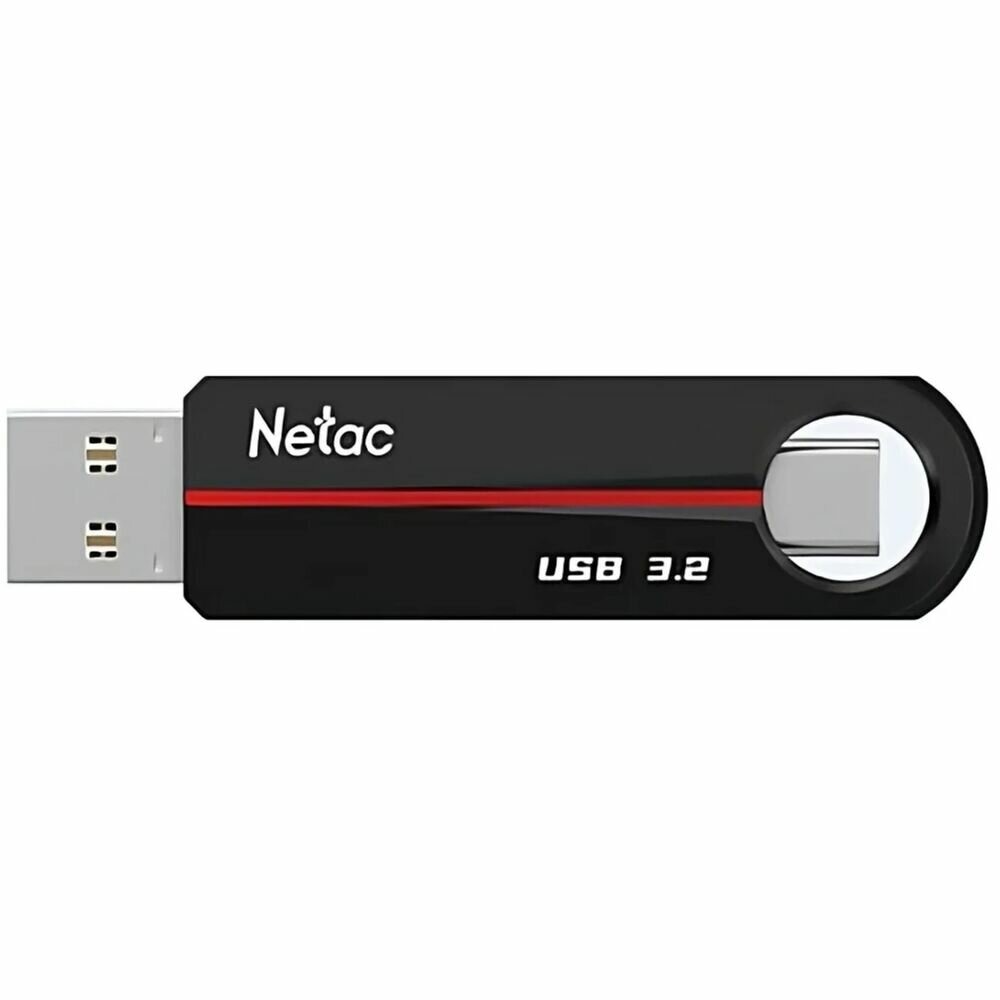 Флеш-накопитель USB 3.2 256GB Netac US18 Dual, Черный (USB 3.0/3.2 + Type C)