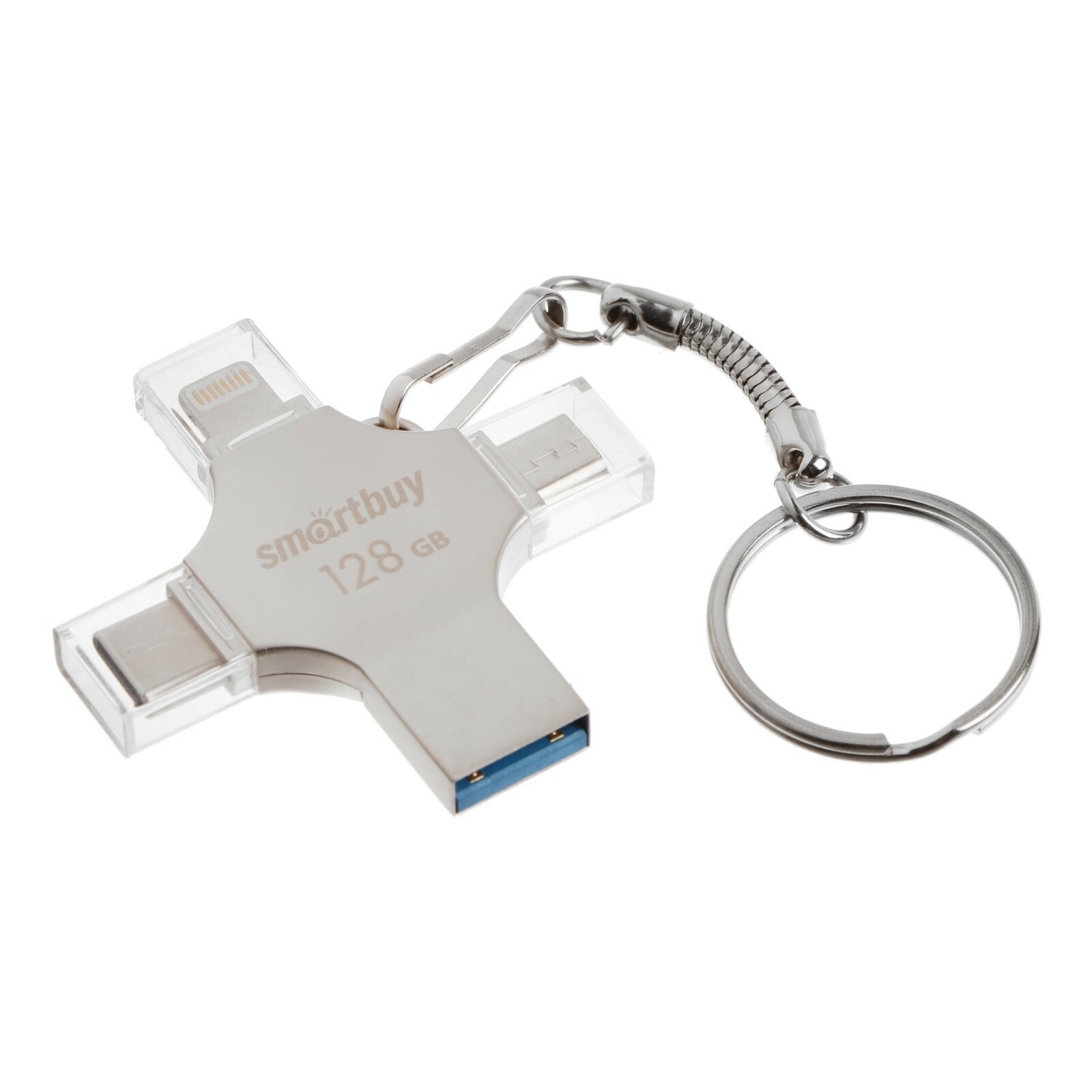 Флеш-накопитель USB Type-C 3.1 SanDisk 64Гб, Luxe iXpand for iPhone and iPad (Lightning/iPhone/iPad/Mac/USB Type-C), Черный (2)
