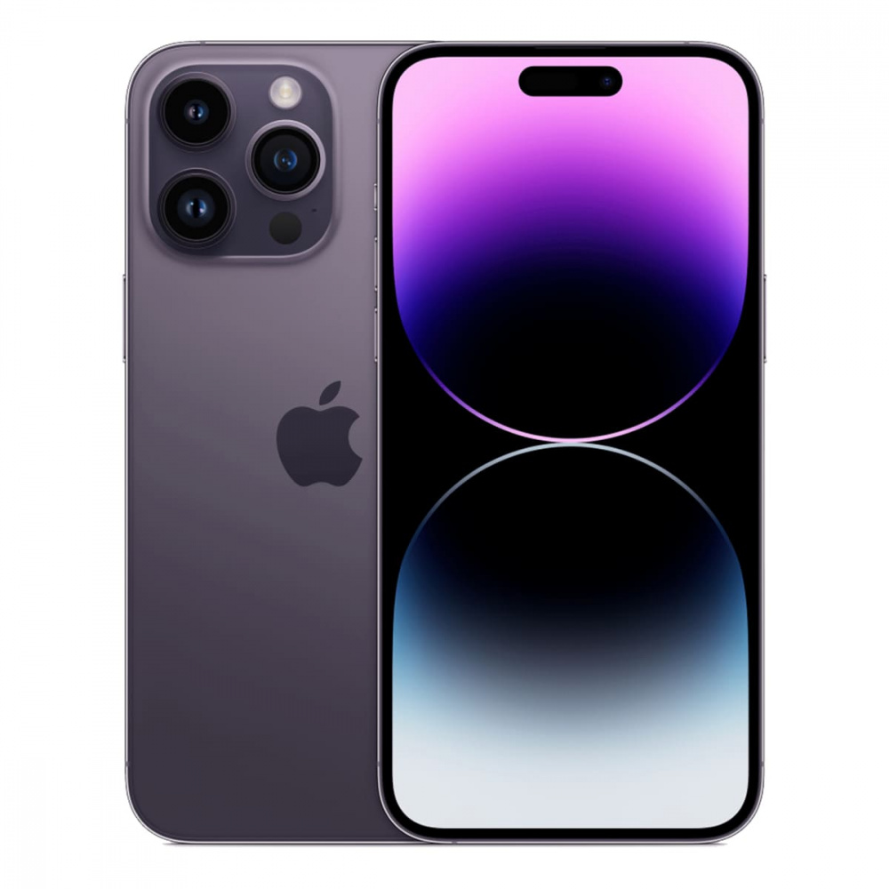 iPhone 14 Pro 256Гб (1 sim + eSIM / 88%) Темно-фиолетовый - Б/У ★★★★☆