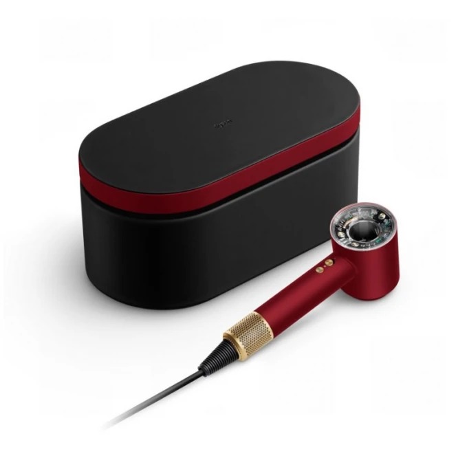 Фен Dyson Supersonic Nural HD16 (Red Velvet/Gold) - Подарочный кейс для хранения