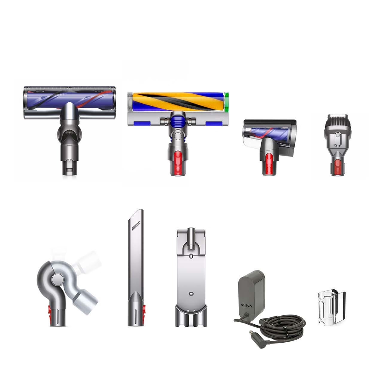 Беспроводной пылесос Dyson V12 Detect Slim Absolute Vacuum Cleaner, Никель/Желтый