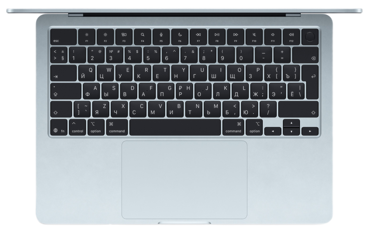 Ноутбук Apple MacBook Air 15" (Early 2026) MDVQ4 (10C CPU/10C GPU/M5/16Гб/512Гб SSD) Небесно-голубой