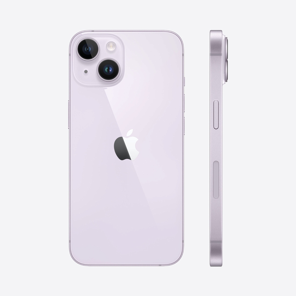 iPhone 14 Plus 128Гб (1 sim + eSIM / 75%) Фиолетовый - Б/У ★★★☆☆